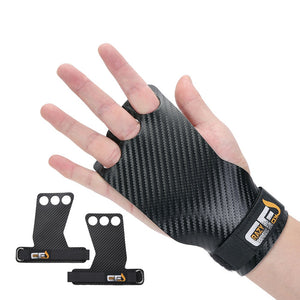 Carbon Fiber Grips Weight Lifting Gloves
